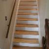 New oak stairs finished natural