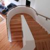 Custom oak floor and stairs install, sanded and finished natural