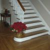 This photo shows antique pine stairs we refinished in a historic Aiken home. 